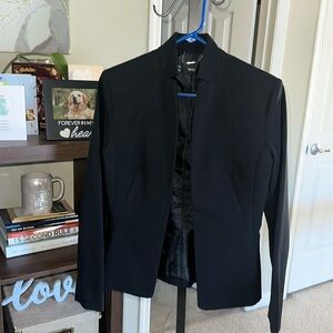 Black one button blazer